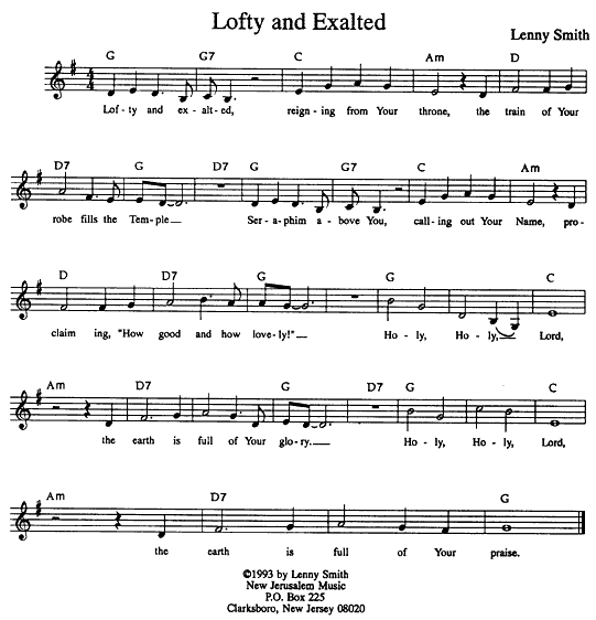 Lofty and Exalted - sheet music