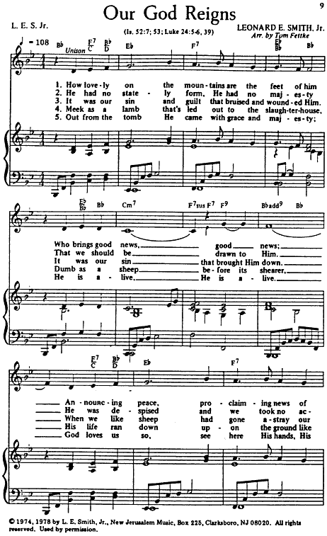 Our God Reigns - sheet music page 1